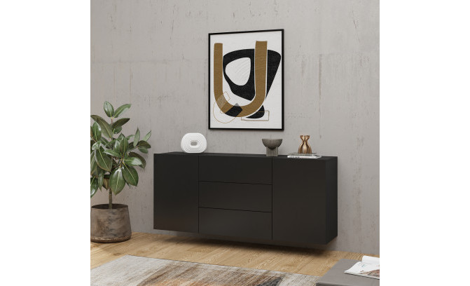 Секция AVA 24WNLM09 Czarny/Dąb Wotan